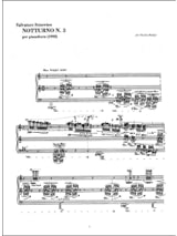 Notturno n° 3 - Salvatore Sciarrino - Partition - Piano
